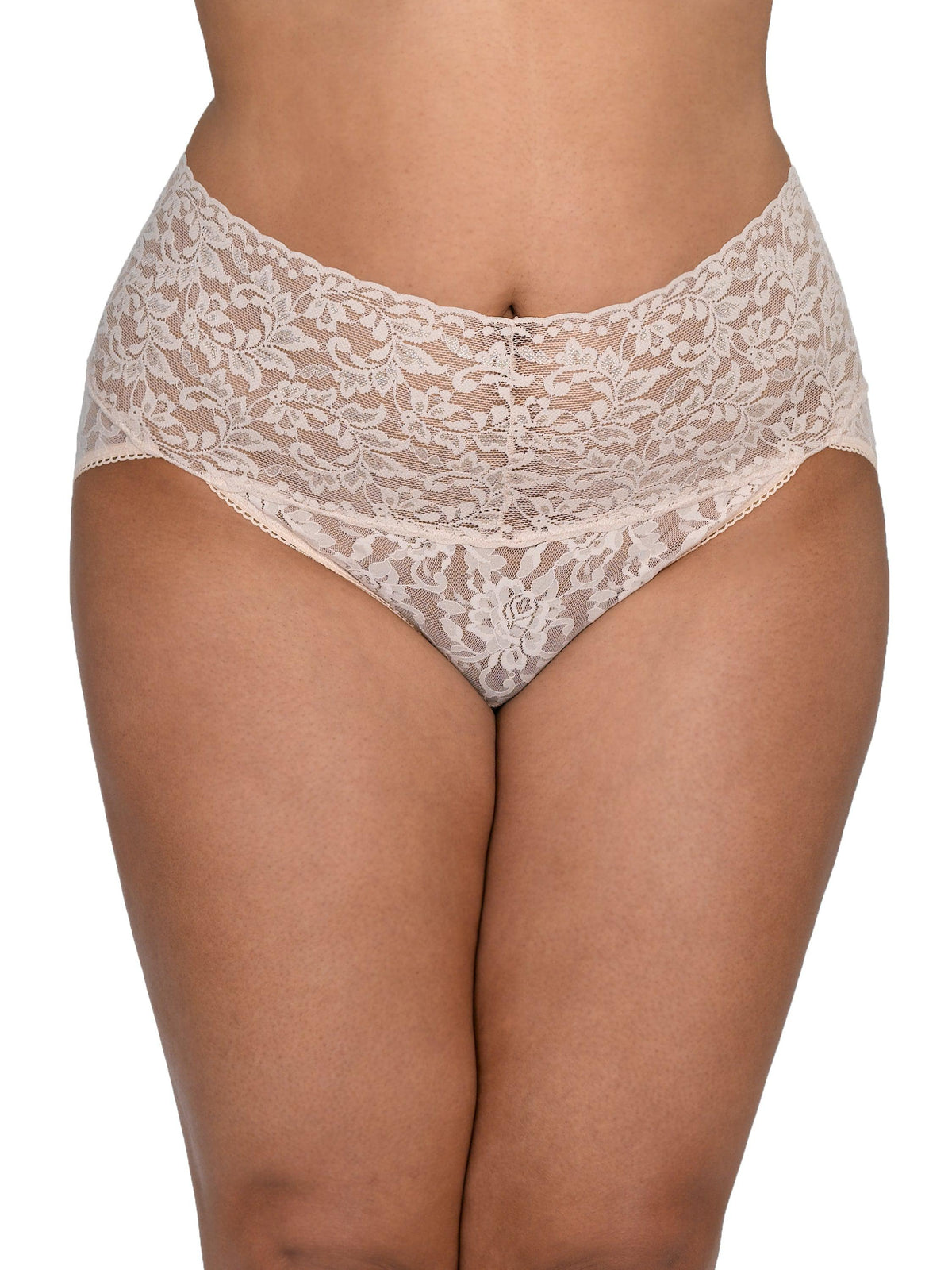Hanky Panky Plus Size Retro Lace V-kini Chai