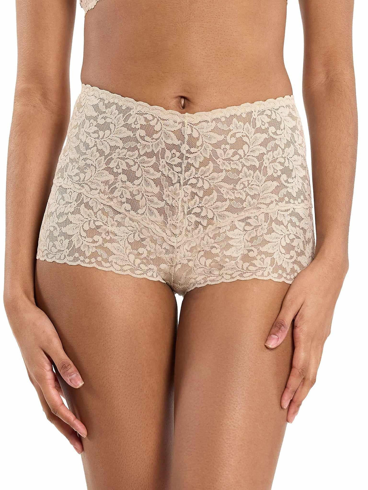 Hanky Panky Retro Lace Hot Pant Chai
