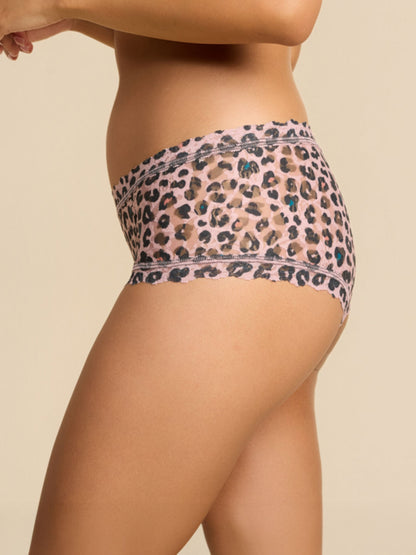 Hanky Panky Printed Signature Lace® Boyshort Lucky Leopard Brown
