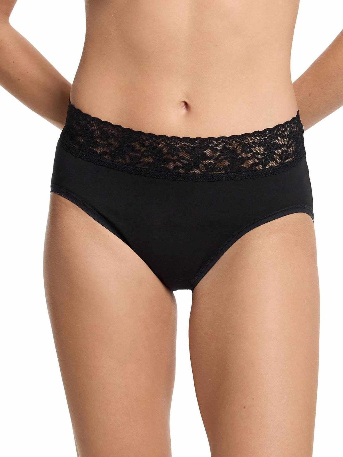 Hanky Panky Supima® Cotton French Brief Black