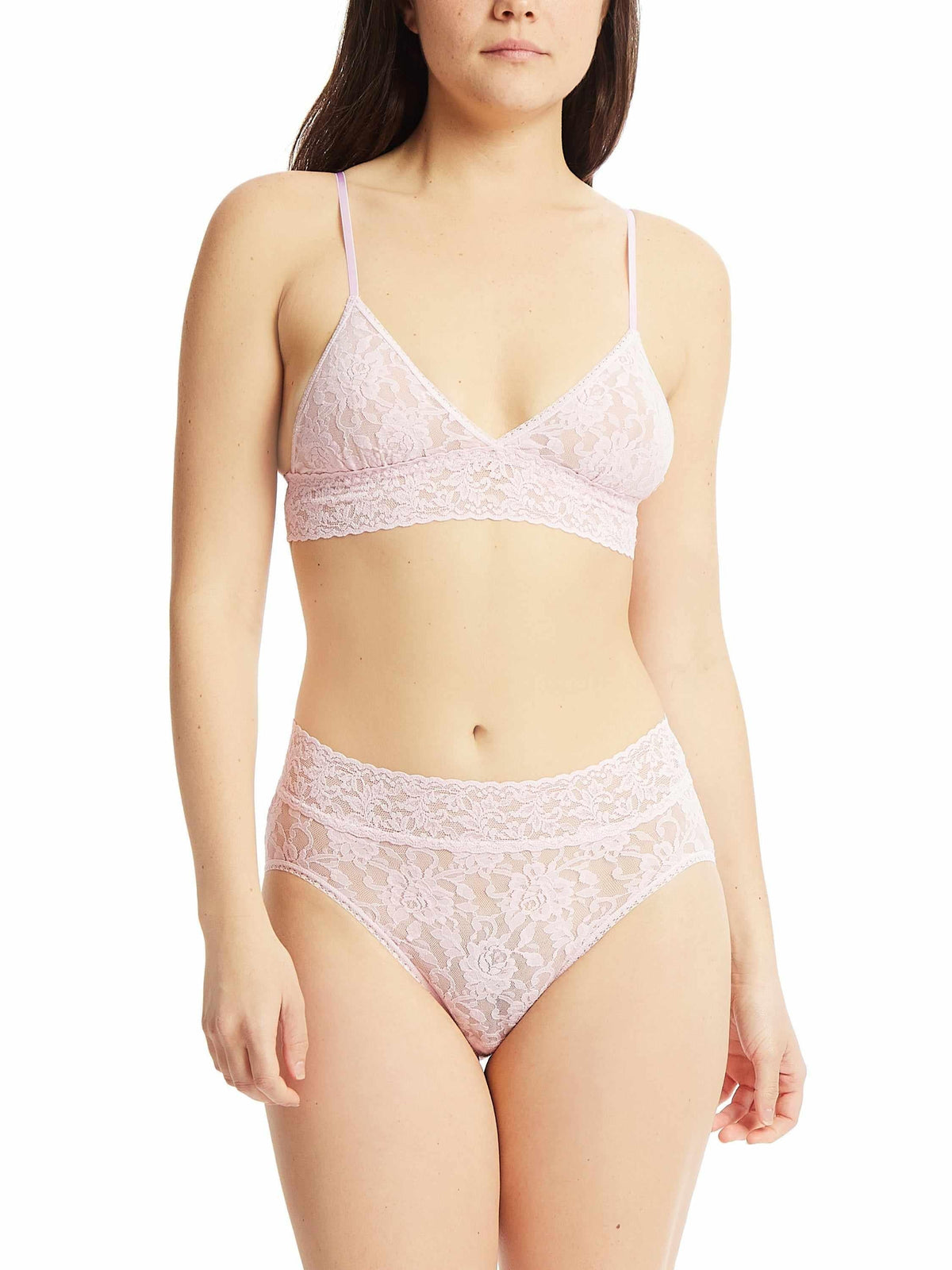 Hanky Panky Signature Lace® Padded Triangle Bralette Bliss Pink