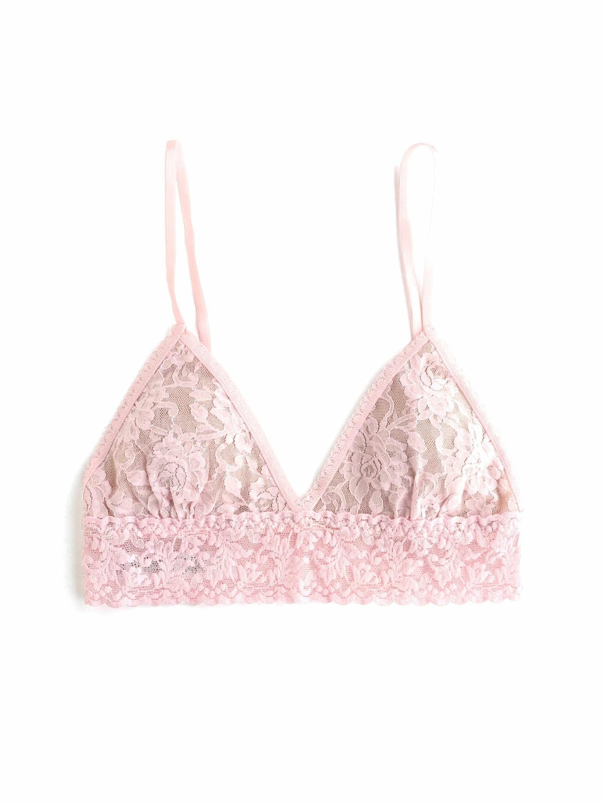 Hanky Panky Signature Lace® Padded Triangle Bralette Bliss Pink