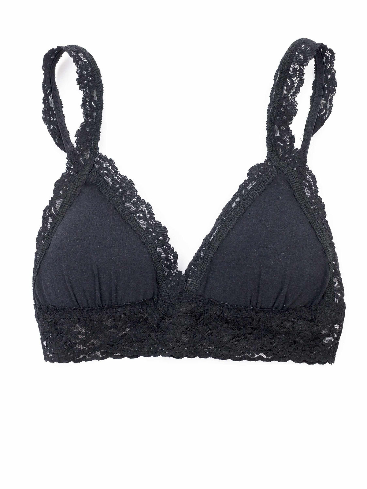 Hanky Panky Supima® Cotton Padded Bralette Black