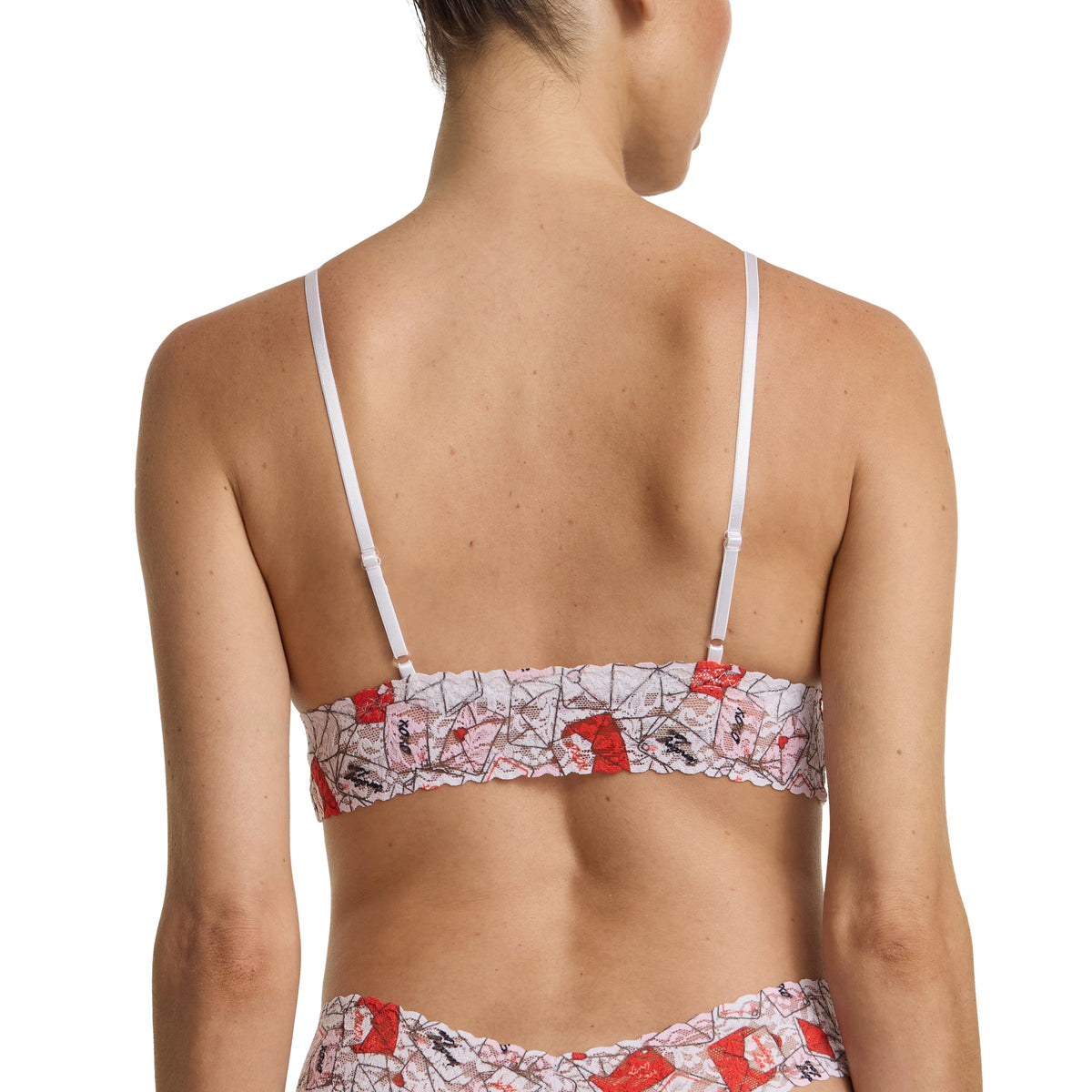 Hanky Panky Printed Signature Lace® Padded Triangle Bralette With Lov
