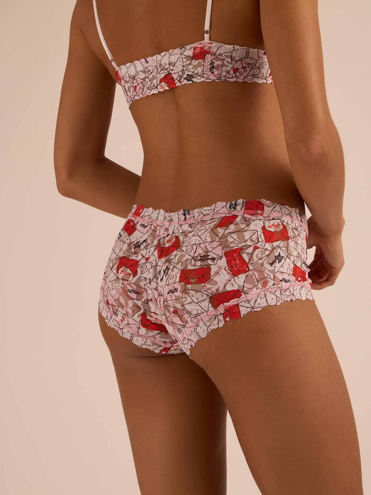 Hanky Panky Printed Signature Lace® Padded Triangle Bralette With Lov
