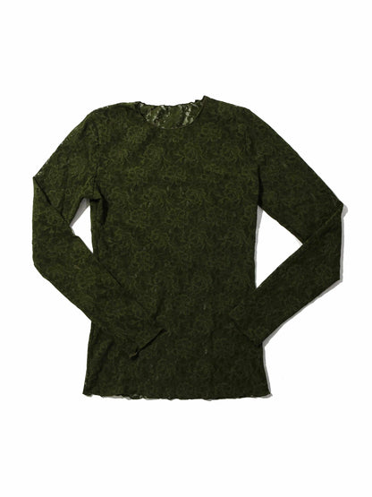 Hanky Panky Signature Lace® Long Sleeve Top Woodland Green Sale