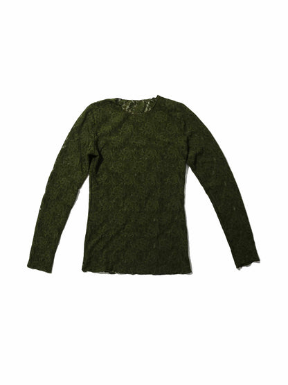 Hanky Panky Signature Lace® Long Sleeve Top Woodland Green Sale