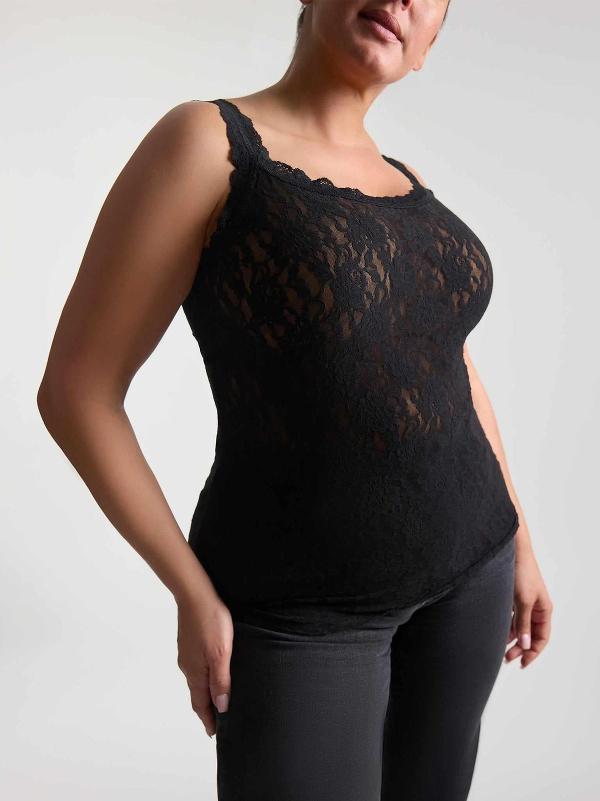 Hanky Panky Plus Size Signature Lace® Classic Cami Black