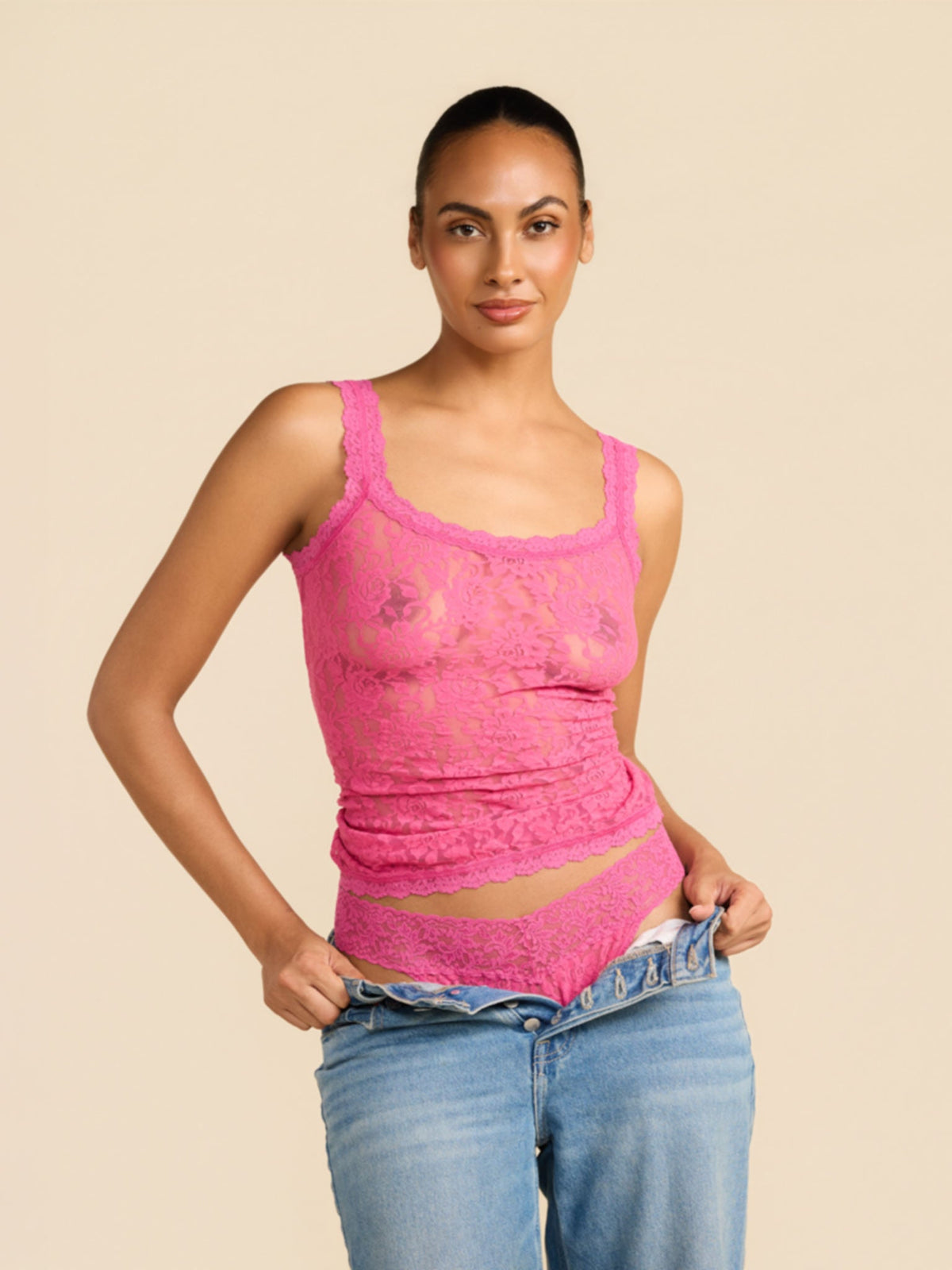 Hanky Panky Signature Lace® Classic Cami Dragon Fruit Pink