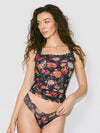 Moonlit Black Floral