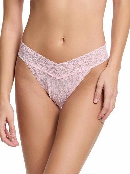 Hanky Panky The Whole Drawer 5 Pack Signature Lace® Original Rise Thongs In Printe