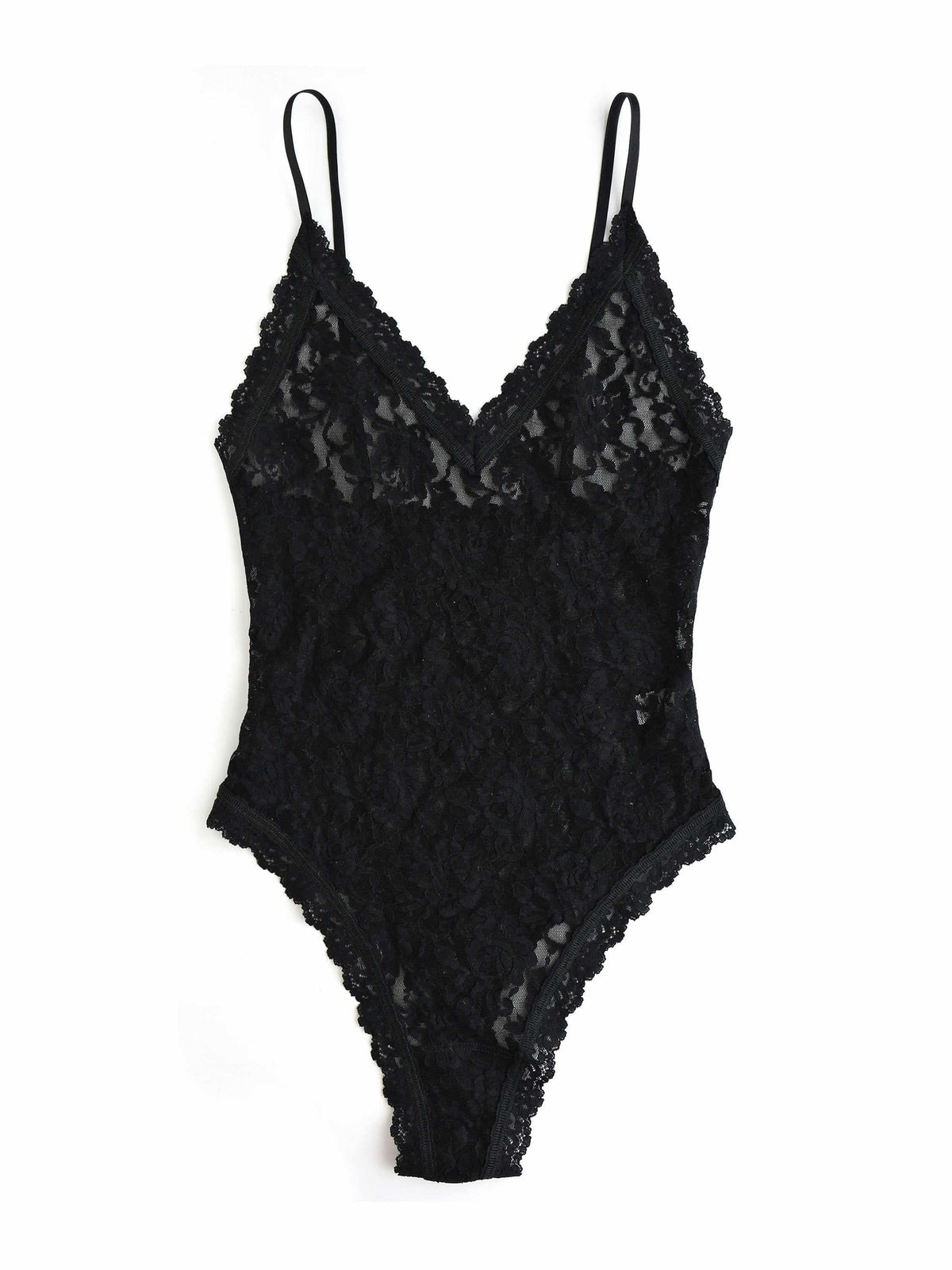 Hanky Panky Signature Lace® Thong Back Bodysuit Black