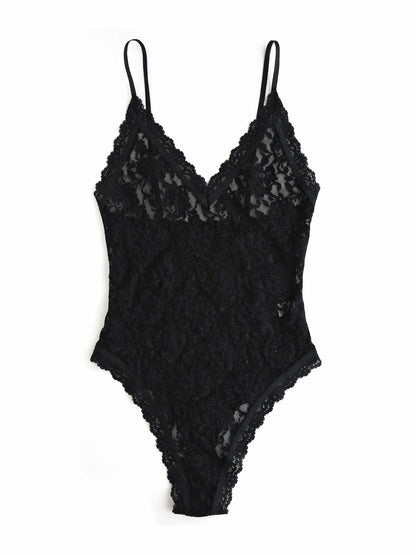 Hanky Panky Signature Lace® Thong Back Bodysuit Black