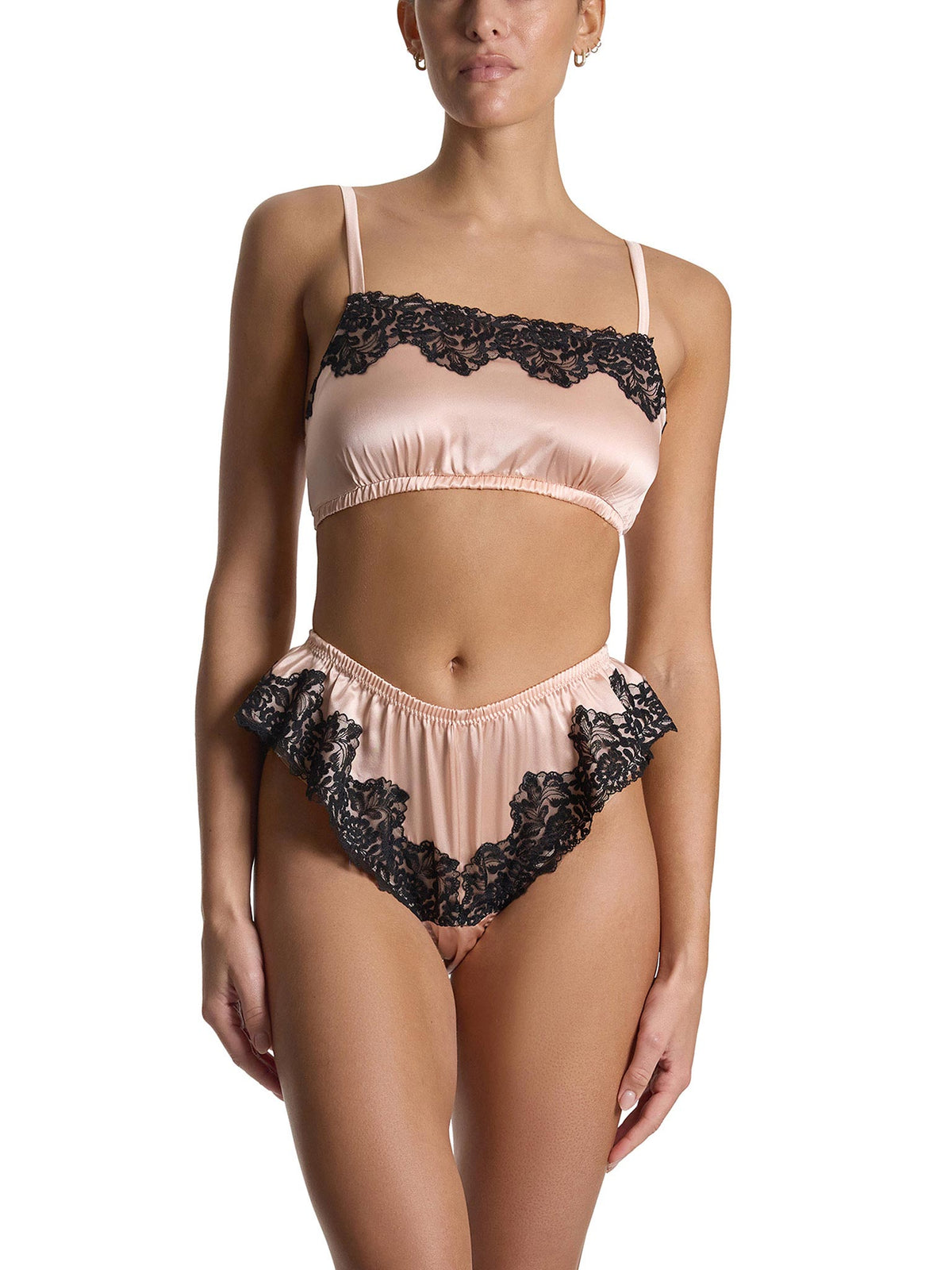 Hanky Panky Lexi Wood X Hanky Panky Victoria Silk Flutter Tanga Panty