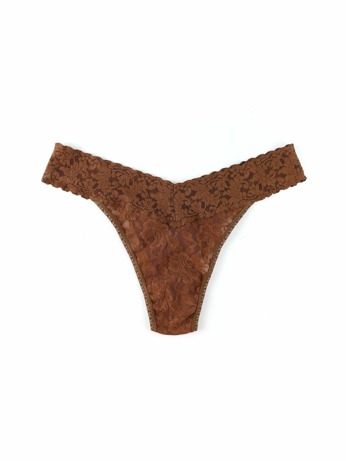 Hanky Panky Signature Lace® Original Rise Thong Macchiato Brown