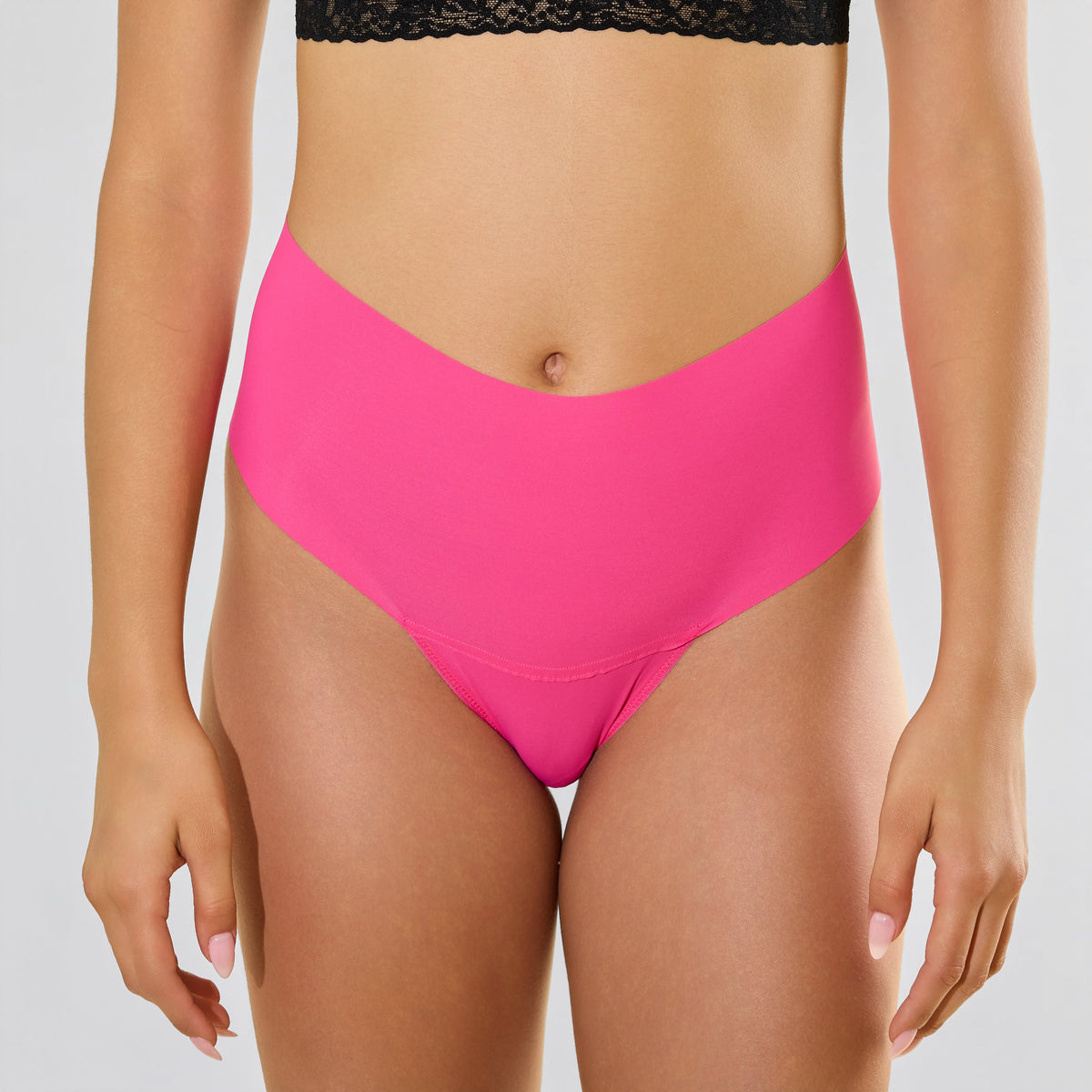 Hanky Panky BreatheSoft™ High Rise Thong Provocative Pink