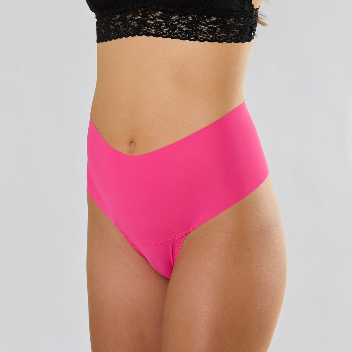 Hanky Panky BreatheSoft™ High Rise Thong Provocative Pink