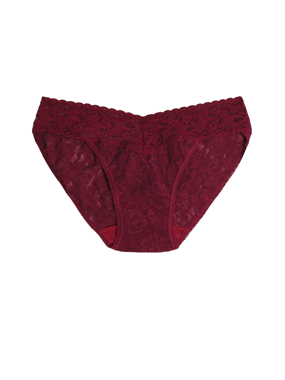 Hanky Panky Signature Lace® V-Kini Dark Pomegranate Red