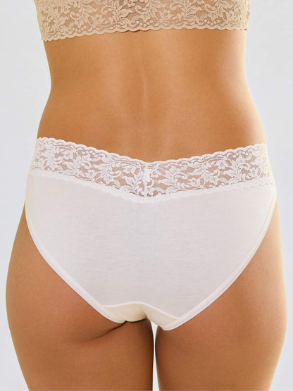 Hanky Panky Supima® Cotton V-kini White