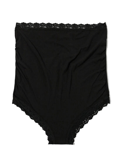 Hanky Panky Supima® Cotton Maternity Over The Bump Boyshort Black Sal
