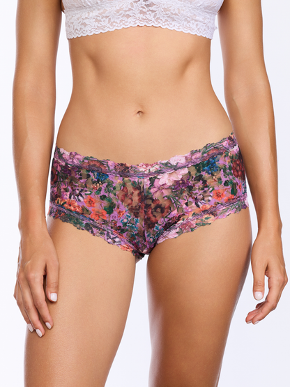 Hanky Panky Printed Signature Lace® Boyshort Perennial Purple Floral