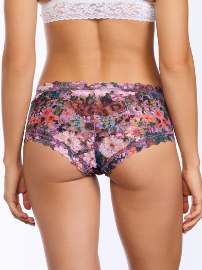 Hanky Panky Printed Signature Lace® Boyshort Perennial Purple Floral