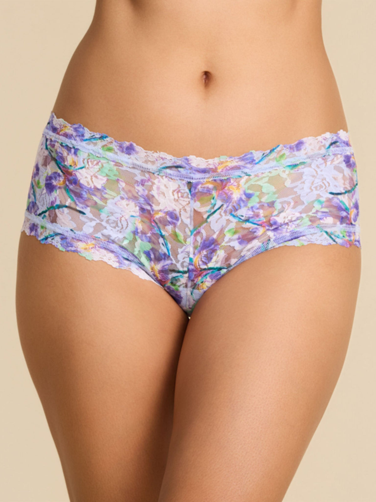 Hanky Panky Printed Signature Lace® Boyshort Floral Pleinair Blue