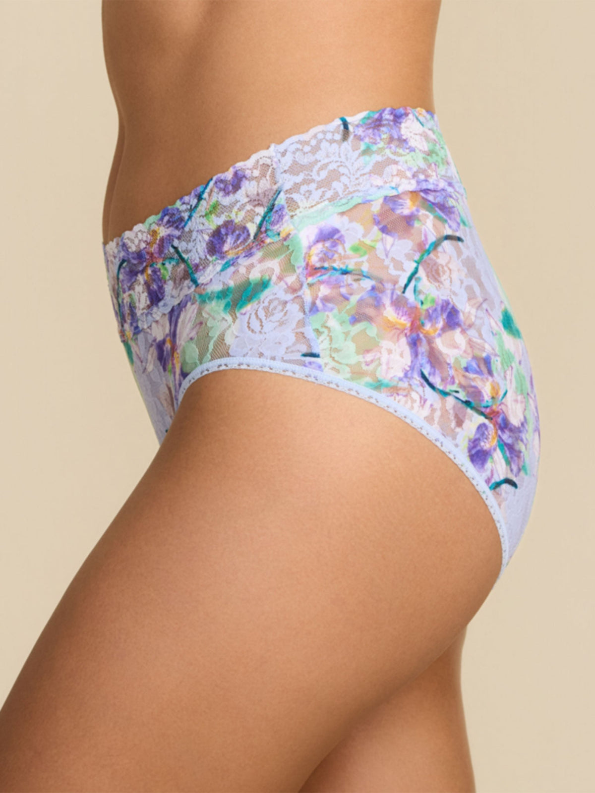 Hanky Panky Printed Signature Lace® French Brief Floral Pleinair Blue