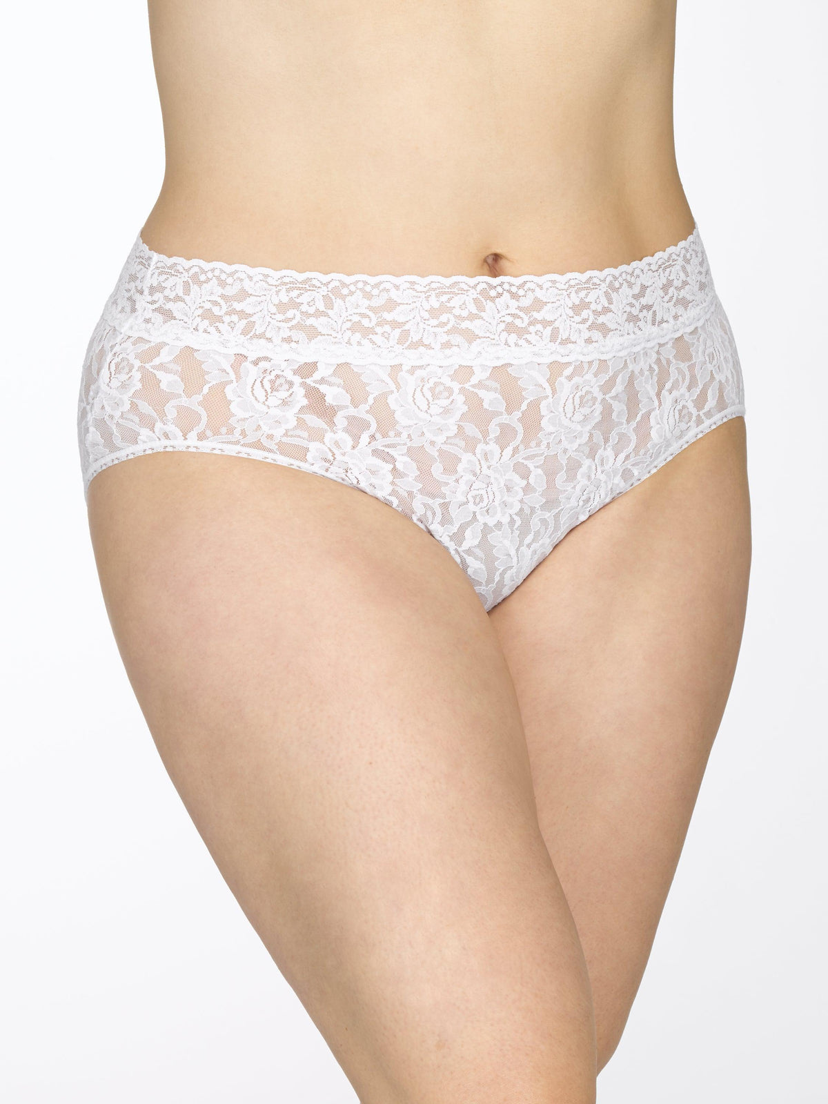 Hanky Panky Plus Size Signature Lace® French Brief White Sale