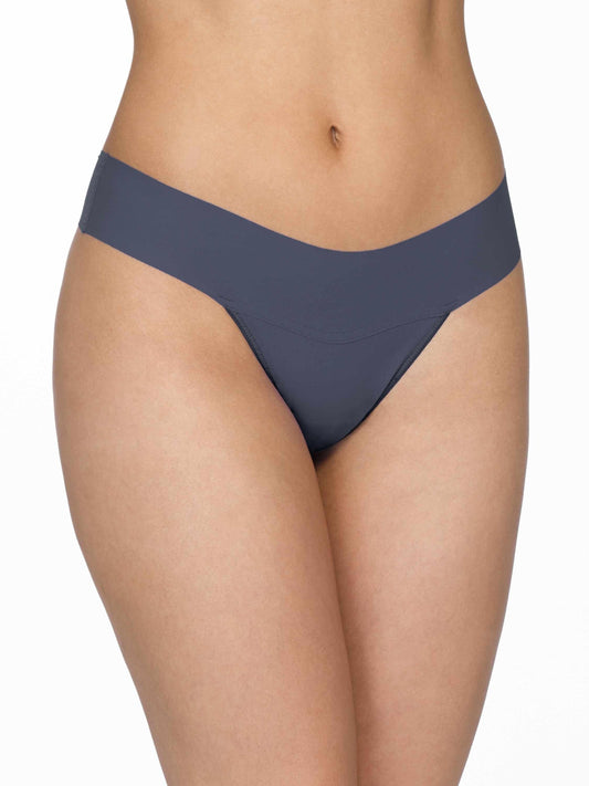 Hanky Panky BreatheSoft™ Natural Rise Thong Granite Grey