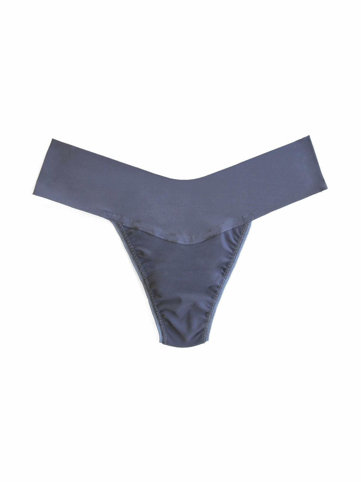 Hanky Panky BreatheSoft™ Natural Rise Thong Granite Grey