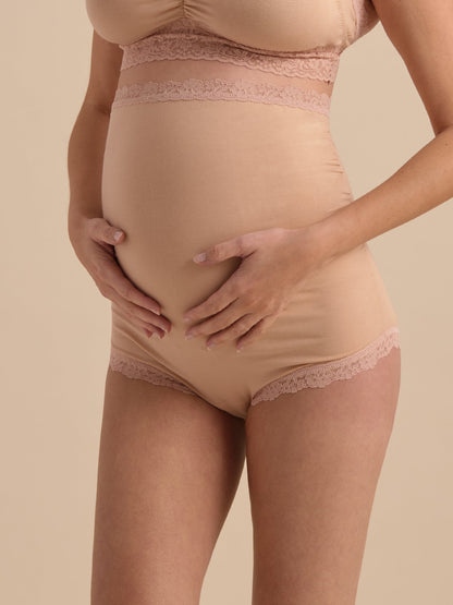 Hanky Panky Supima® Cotton Maternity Over The Bump Boyshort Chai Sale