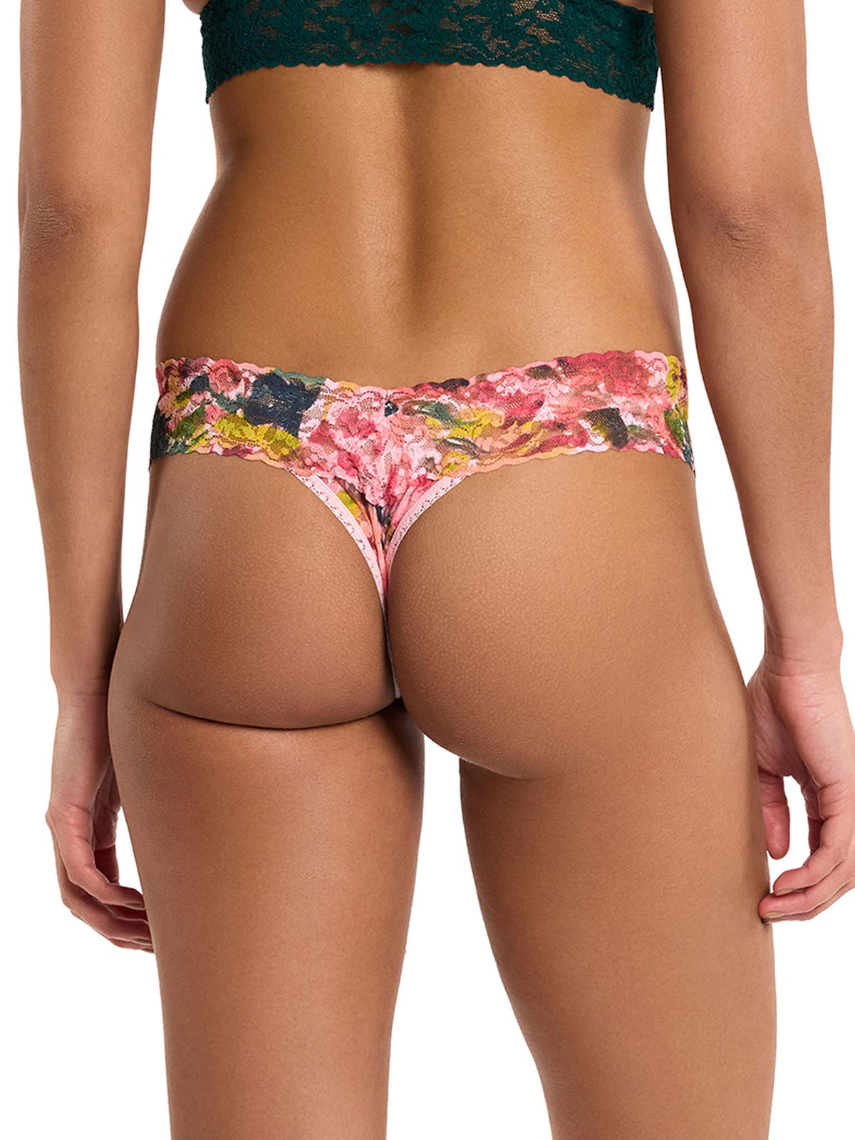 Hanky Panky Printed Signature Lace® Low Rise Thong Floral Masterpiece