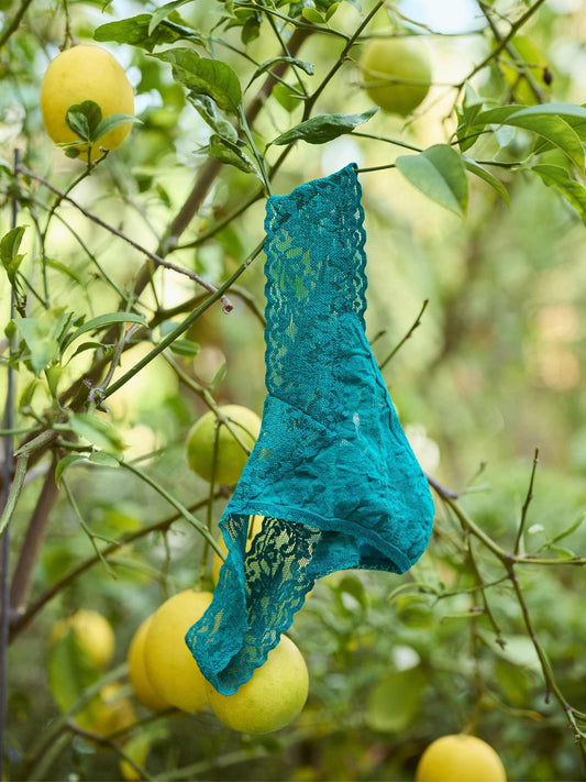Hanky Panky Signature Lace® Original Rise Thong Dark Teal