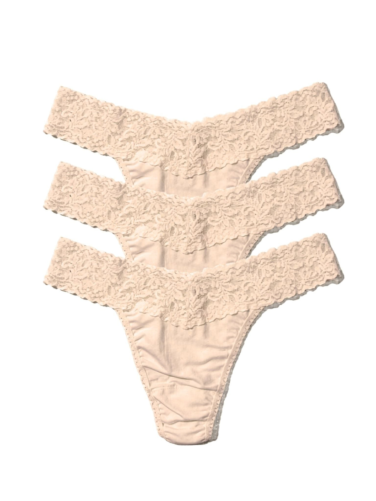 Hanky Panky DreamEase™ Original Rise Thong 3 Pack Chai