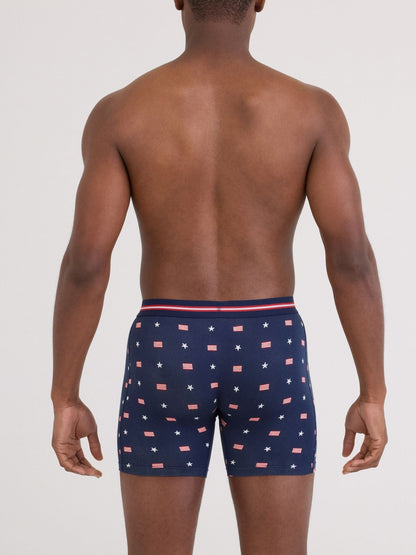Hanky Panky Signature Lace® Original Rise Thong And SAXX Super Soft Vibe Boxer Brief USA Signet-Maritime