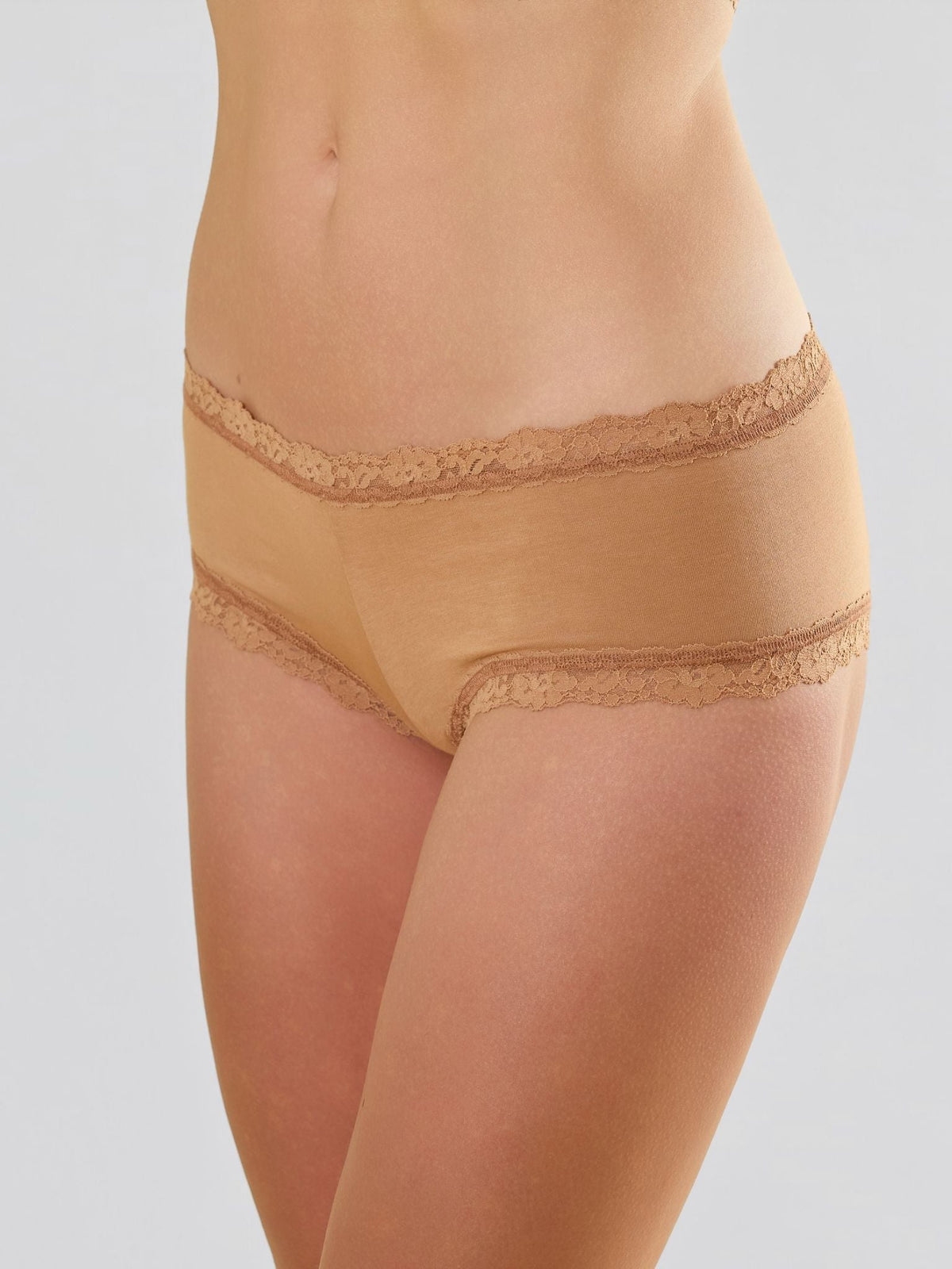 Hanky Panky Supima® Cotton Boyshort Sun Tan