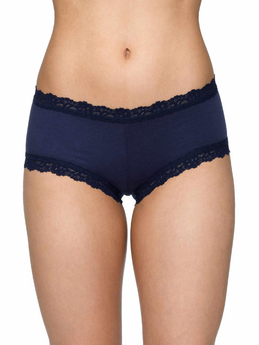 Hanky Panky Supima® Cotton Boyshort Navy