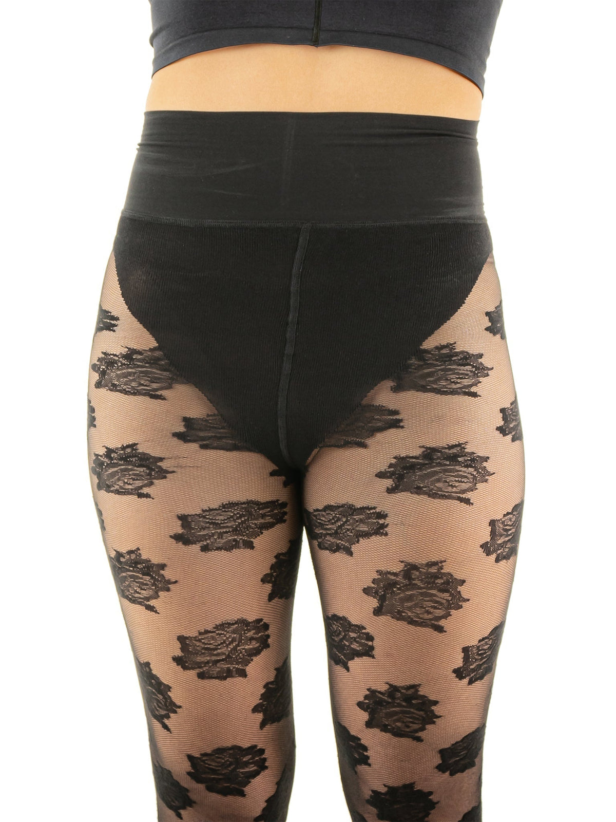 Hanky Panky Hanky Panky X Les Belles Exclusive Floral Tights Black Sa