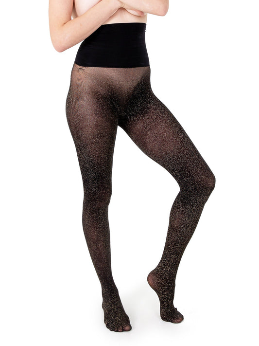 Hanky Panky Les Belles Shimmer Noir Tights Black Sale
