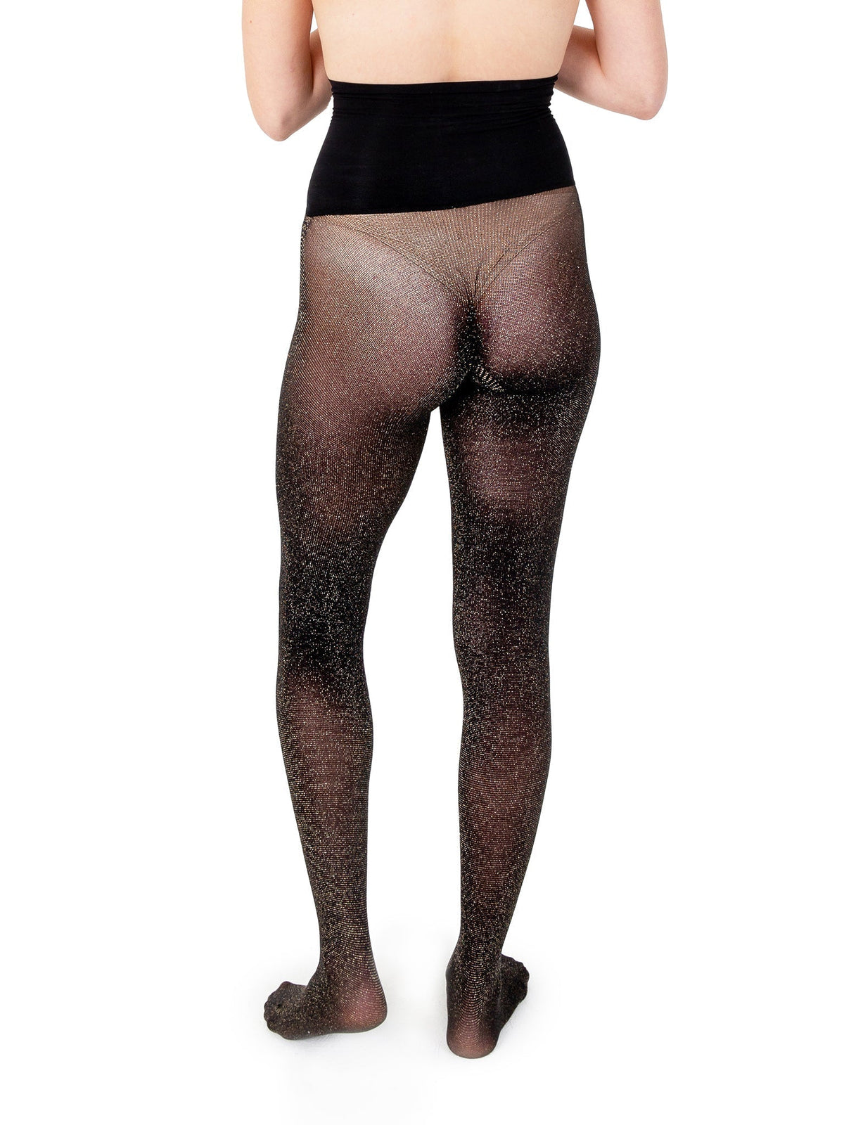 Hanky Panky Les Belles Shimmer Noir Tights Black Sale