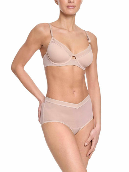 Hanky Panky Lined Mesh Plunge Bra Chai Sale