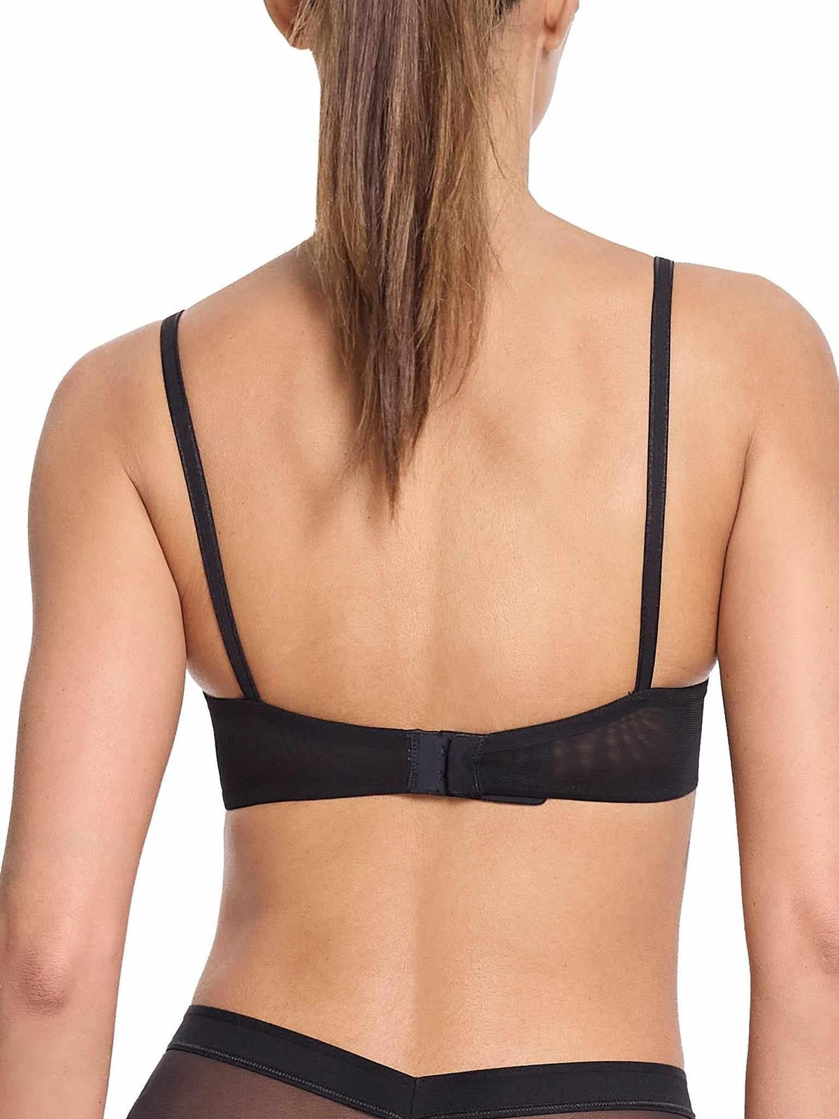 Hanky Panky Lined Mesh Plunge Bra Black Sale