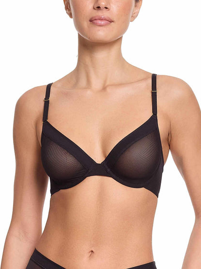 Hanky Panky Unlined Mesh Underwire Bra Black Sale