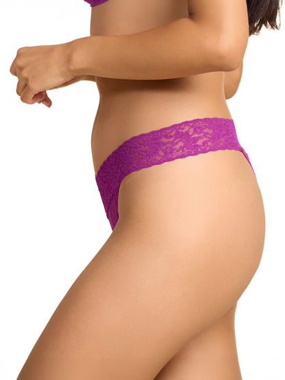 Hanky Panky Signature Lace® Low Rise Thong Boysenberry Purple