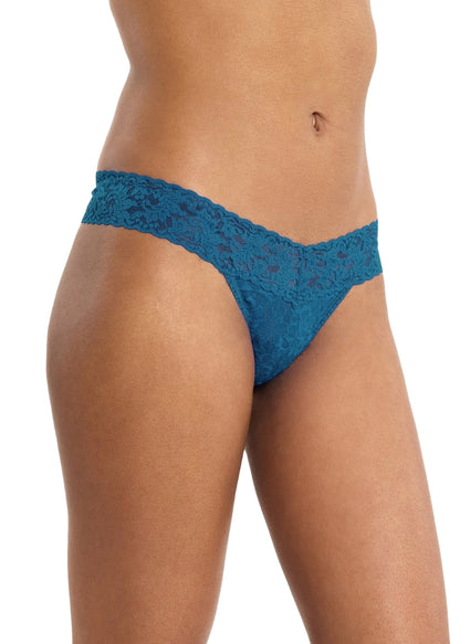 Hanky Panky Secret Garden 5 Pack Signature Lace® Low Rise Thongs In Printed Box