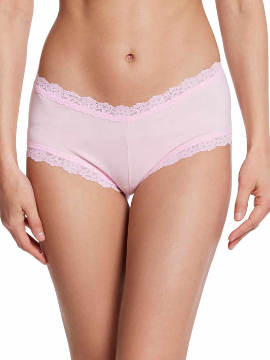 Hanky Panky Supima® Cotton Boyshort Bliss Pink