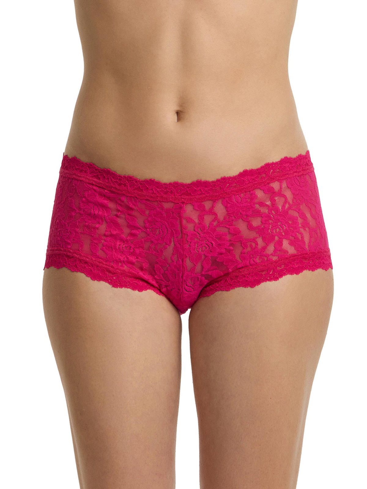 Hanky Panky Signature Lace® Boyshort Sealed With A Kiss Pink