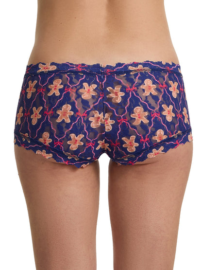 Hanky Panky Printed Signature Lace® Boyshort Festive Gingerbread Cook