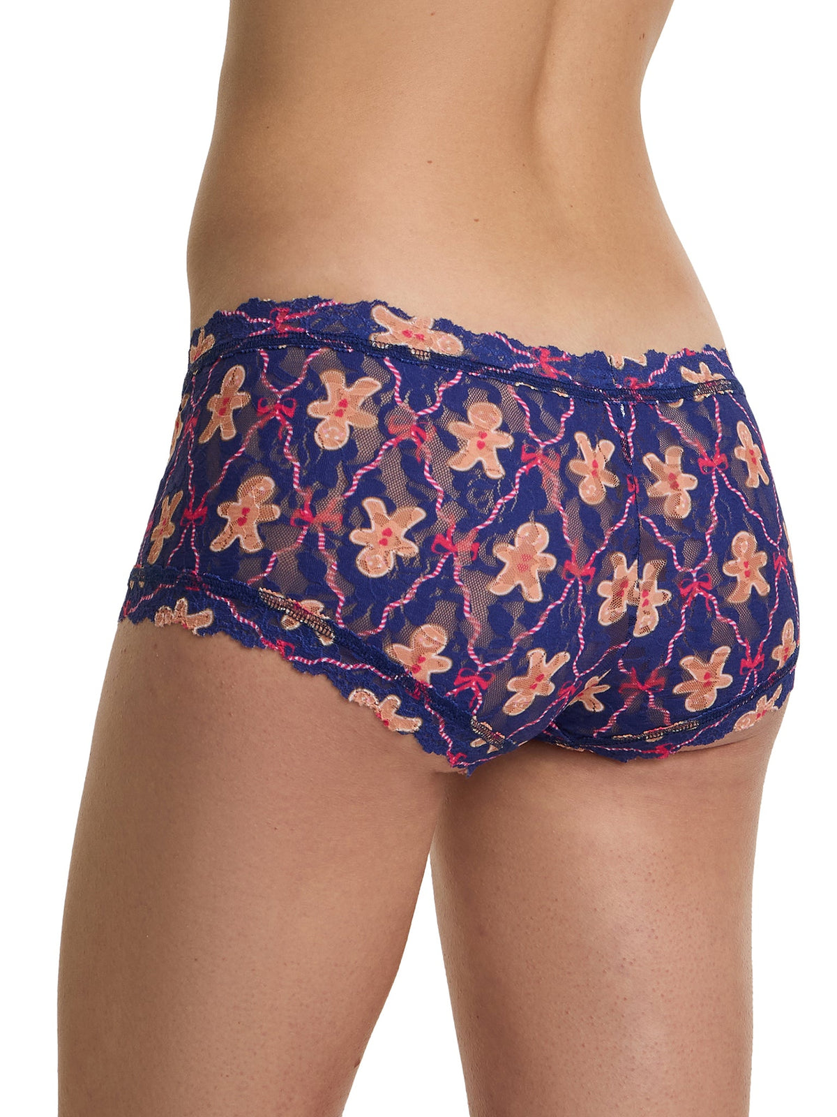 Hanky Panky Printed Signature Lace® Boyshort Festive Gingerbread Cook